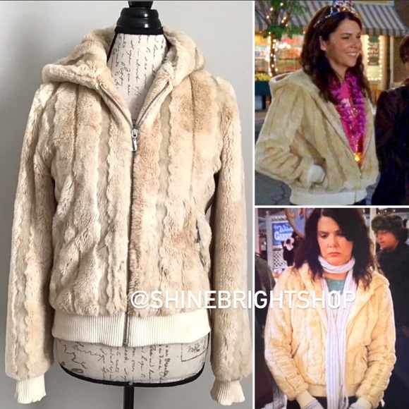 Rare Early 2000s Vintage Faux Fur Jacket ASO Lorelai Gilmore in Gilmore Girls